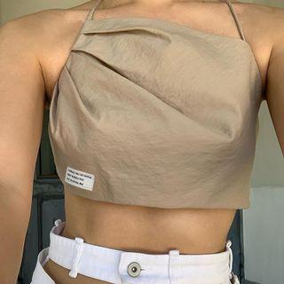 Strappy Cropped Halter Top