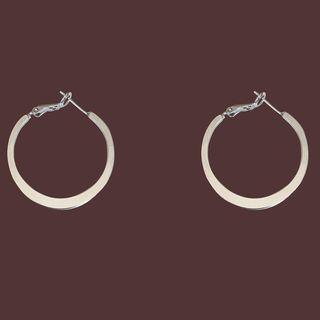 Loop Earring 1 Pair - Silver - One Size