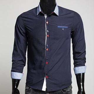 Striped Collar Shirt