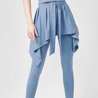 Mock Two-piece High Waist Sports Leggings