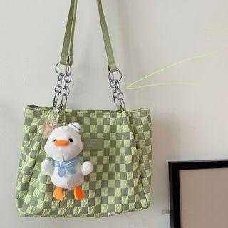 Checkerboard Chain Tote Bag