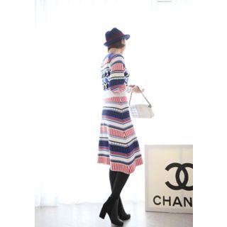 Raglan-sleeve Knit Dress