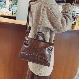 Faux Leather Patent Carryall Bag
