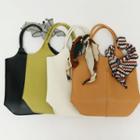 Pleather Tote & Pouch & Scarf