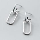 925 Sterling Silver Geometric Dangle Earring S925 Sterling Silver - 1 Pair - Silver - One Size