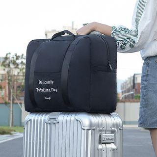 Lettering Foldable Carryall Bag