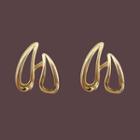 Droplet Alloy Earring 1 Pair - Threader Earrings - S925 Silver - Gold - One Size