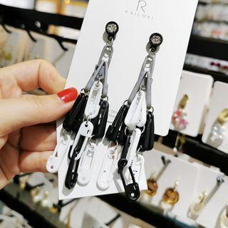 Acrylic Pin Chandelier Earring 1 Pair - As Shown In Figure - One Size