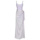Set: Strappy Sheath Dress + Midi Skirt