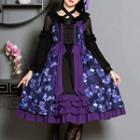 Goldfish Print Frill Trim A-line Lolita Jumper Skirt