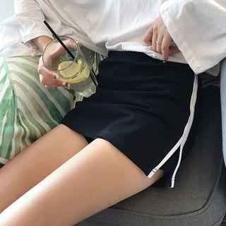 Contrast Trim Miniskirt
