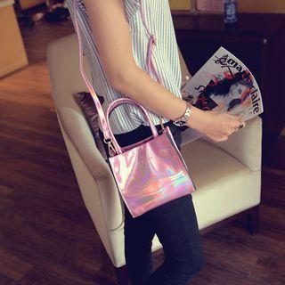 Faux-leather Wet-look Tote