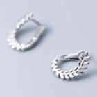 925 Sterling Silver Leaf Earring S925 Silver - 1 Pair - Silver - One Size