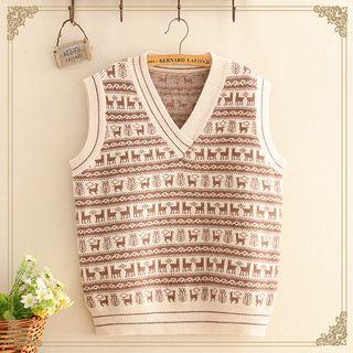 Camel Knit Vest