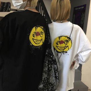 Long Sleeve Graffiti Print Sweatshirt