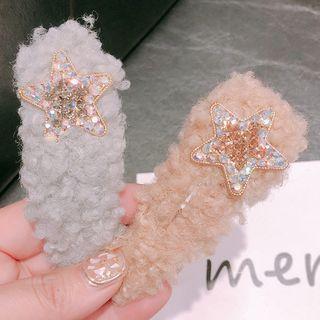 Chenille Metallic Star Hair Clip
