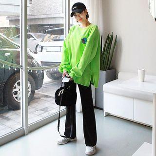 Tall Size Graphic Print Oversized Sweatshirt