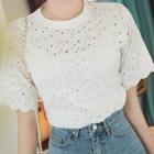 Scallop-edge Lace T-shirt