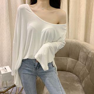 2 Ways V-neck Loose Top