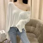 2 Ways V-neck Loose Top