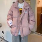Long Sleeve Applique Padded Coat