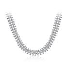 Fashion Fish Bone Necklace Silver - One Size