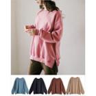 Fleece Lined Colored Cotton Sweatshirt