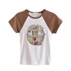 Short-sleeve Boot Print T-shirt