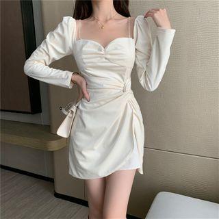 Asymmetrical Velvet Dress