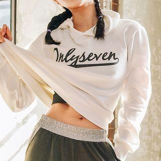 Sport Lettering Printed Long-sleeve Sweatshirt