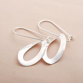 Hoop Earring 1 Pair - Stud Earrings - Silver - One Size