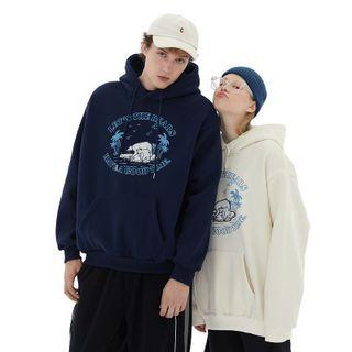Couple Matching Graphic Polar Bear Hoodie