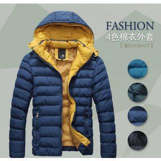Detachable Hooded Padded Jacket