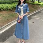 Denim A-line Dress (various Designs)