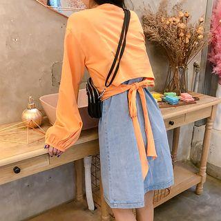 Tie-back T-shirt