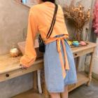 Tie-back T-shirt