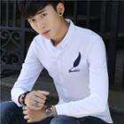 Feather Embroidered Shirt