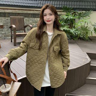 Quilted Cargo Shirt Jacket