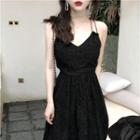 Strappy A-line Dress Black - One Size