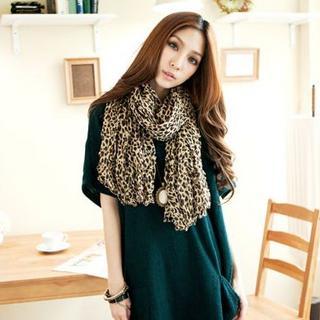 Leopard-print Scarf