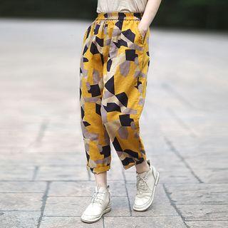 Printed Harem Pants As Shown In Figure - One Size