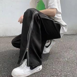 Zip Loose Fit Pants / Short-sleeve Shirt