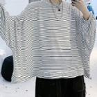Striped Oversized Long Sleeve Top