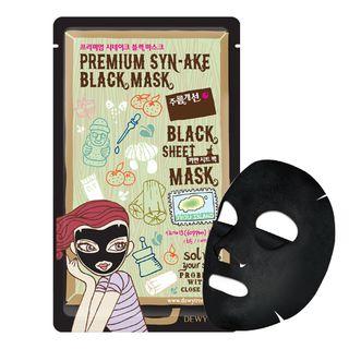 Dewytree - Premium Syn-ake Black Mask 10pcs 30g X 10sheets
