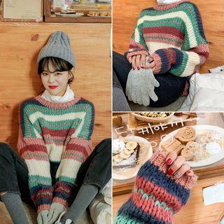Multicolor Stripe Sweater One Size