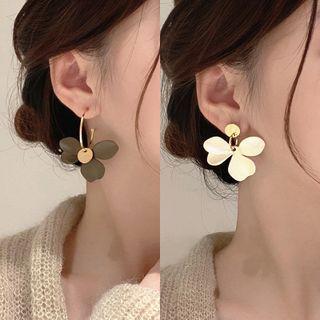Petal Asymmetrical Alloy Dangle Earring