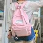Lightweight Backpack With Bear Charm