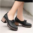 Bow Block Heel Shoes
