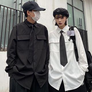 Couple Matching Long-sleeve Shirt + Tie