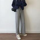 Wide-leg Sweatpants Gray - One Size